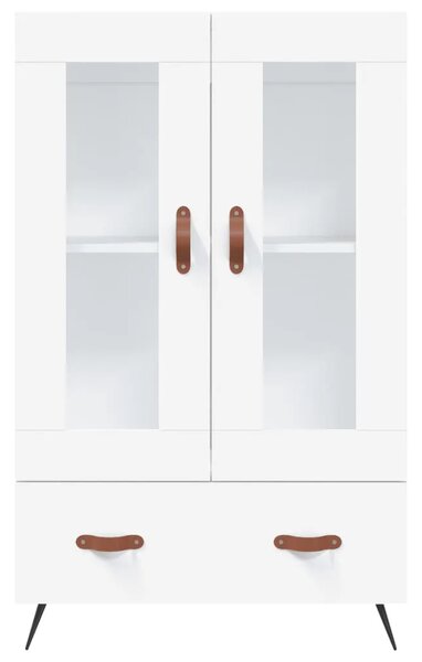 Visoka komoda bijela 69 5 x 31 x 115 cm od konstruiranog drva - Bijela 1 Bijela