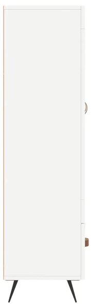 Visoka komoda bijela 69 5 x 31 x 115 cm od konstruiranog drva - Bijela 1 Bijela