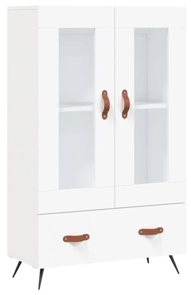 Visoka komoda bijela 69 5 x 31 x 115 cm od konstruiranog drva - Bijela 1 Bijela