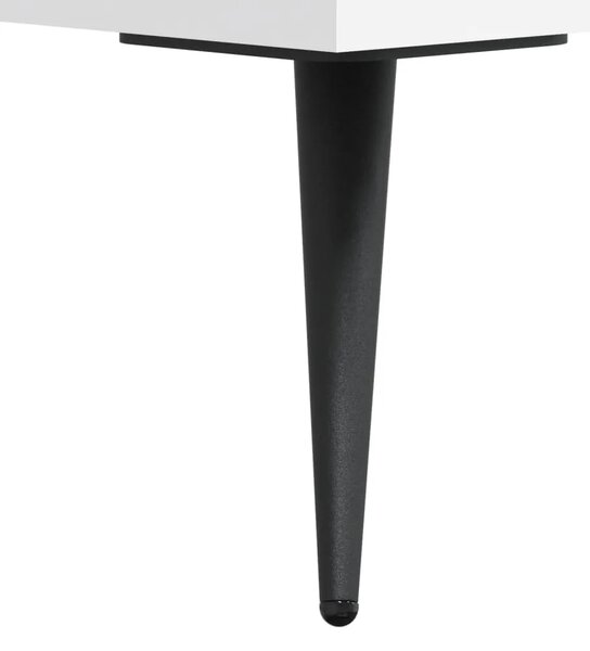 Visoka komoda bijela 69 5 x 31 x 115 cm od konstruiranog drva - Bijela 1 Bijela