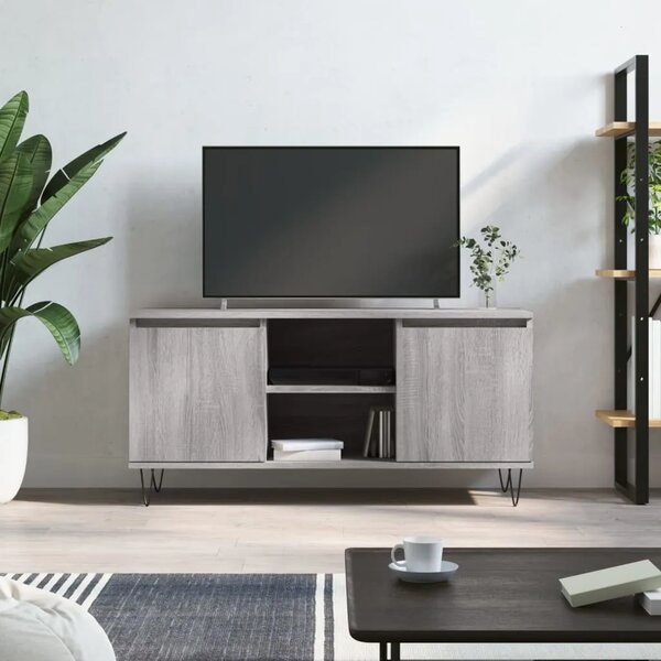 TV ormarić boja hrasta sonome 104x35x50 cm konstruirano drvo - Sivi hrast sonoma 1 Sivi hrast sonoma