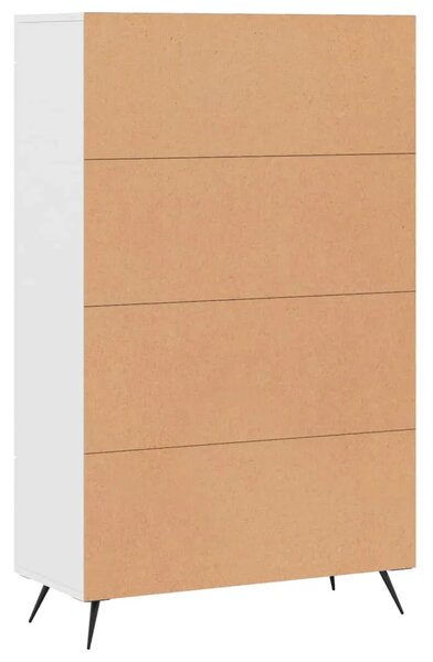 Visoka komoda bijela 69 5 x 31 x 115 cm od konstruiranog drva - Bijela 1 Bijela