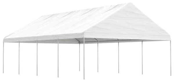 Sjenica s krovom bijela 8 92 x 5 88 x 3 75 m polietilen - 8.92 x 5.88 x 3.75 m 1 8.92 x 5.88 x 3.75 m