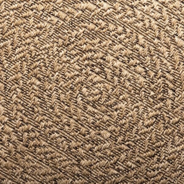 Tepih ZIZUR 120 cm s izgledom jute unutarnji i vanjski - Smeđa Ø 120 cm Okruglo Smeđa