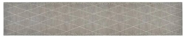 Kuhinjski tepih perivi s uzorkom rombova 60 x 300 cm baršunasti - Svjetlosiva 60 x 300 cm 1 Svjetlosiva
