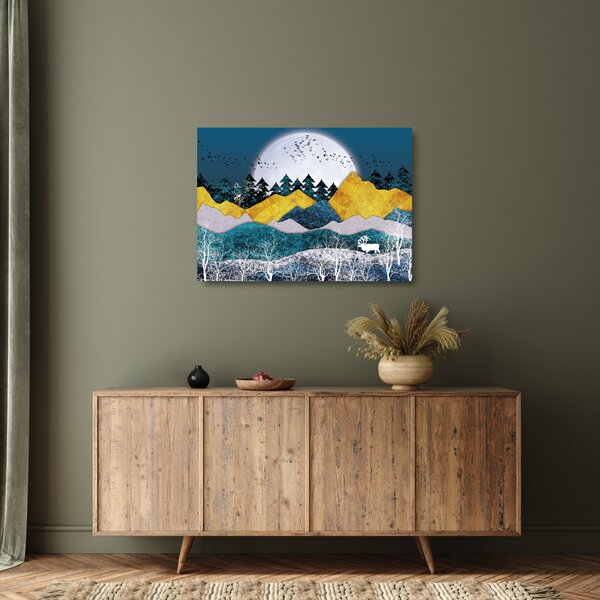 Staklena slika - Polarni krajolik (70x50 cm)