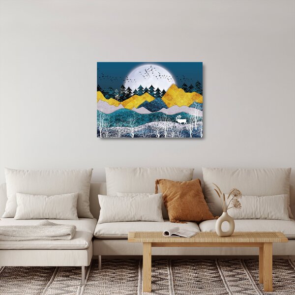 Staklena slika - Polarni krajolik (70x50 cm)