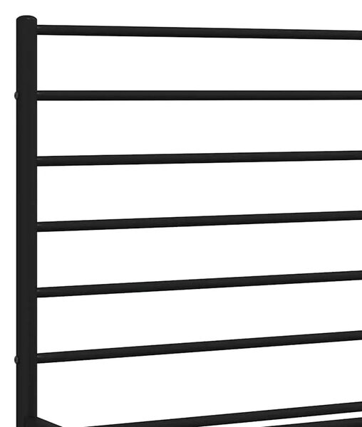Metalni okvir kreveta uzglavlje i podnožje crni 160x200 cm - Crna 160 x 200 cm s uzglavljem i podnožjem Crna