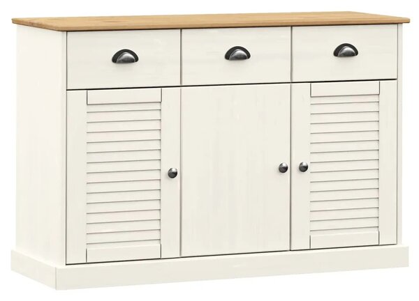 Komoda s ladicama VIGO 113x40x75 cm bijela od masivne borovine - Bijela 1 Bijela