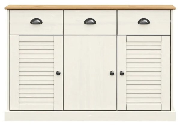 Komoda s ladicama VIGO 113x40x75 cm bijela od masivne borovine - Bijela 1 Bijela