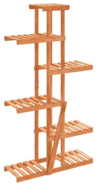Stalak za cvijeće 75 x 25 x 140 5 cm od masivne jelovine - Svjetlosmeđa 75 x 25 x 140.5 cm 1 Svjetlosmeđa