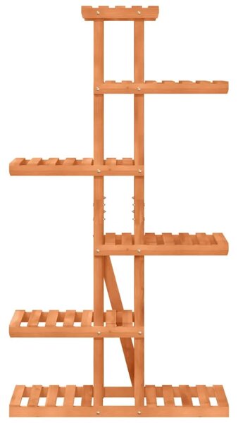 Stalak za cvijeće 75 x 25 x 140 5 cm od masivne jelovine - Svjetlosmeđa 75 x 25 x 140.5 cm 1 Svjetlosmeđa