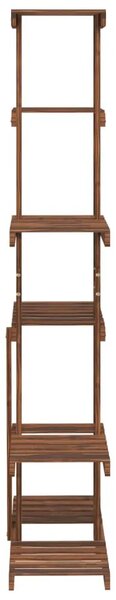 Stalak za cvijeće 75 x 25 x 140 5 cm od masivne jelovine - Smeđa 75 x 25 x 140.5 cm 1 Smeđa