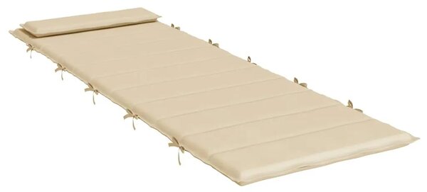 Jastuk za ležaljku bež 180x60x4 cm od tkanine Oxford - Bež 1 Bež