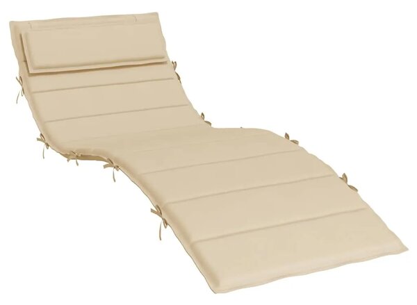 Jastuk za ležaljku bež 180x60x4 cm od tkanine Oxford - Bež 1 Bež