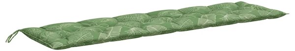 Jastuci za vrtnu klupu 2 kom s uzorkom lišća 200x50x7cm tkanina - Uzorak lišća 200 cm 2 Uzorak lišća