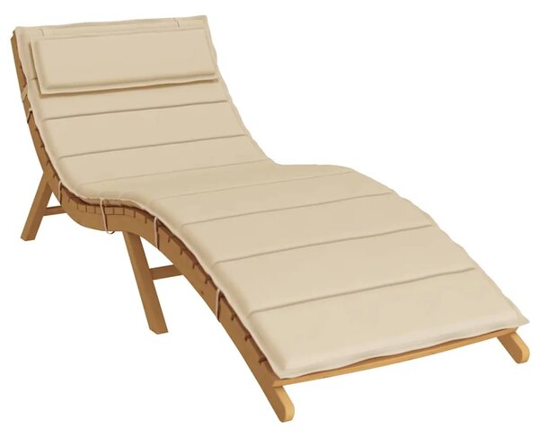 Jastuk za ležaljku bež 180x60x4 cm od tkanine Oxford - Bež 1 Bež