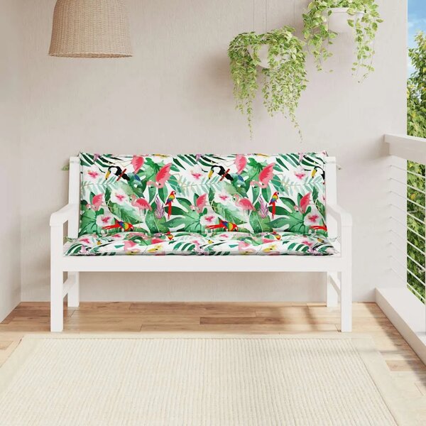 Jastuci za vrtnu klupu 2 kom višebojni 150x50x7 cm od tkanine - Šareni 150 cm 2 Šareni