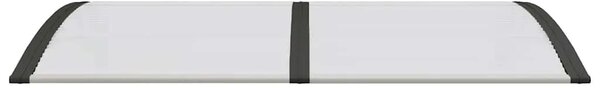 Nadstrešnica za vrata crna i prozirna 150 x 75 cm polikarbonat - Crna i prozirna 150 x 75 cm 1 sa 6 ploča