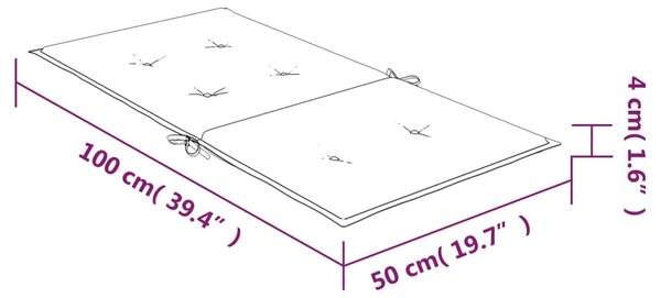 Jastuci za stolicu s niskim naslonom 6 kom tirkizni od tkanine - Tirkizna 100 x 50 x 4 cm 6 Tirkizna