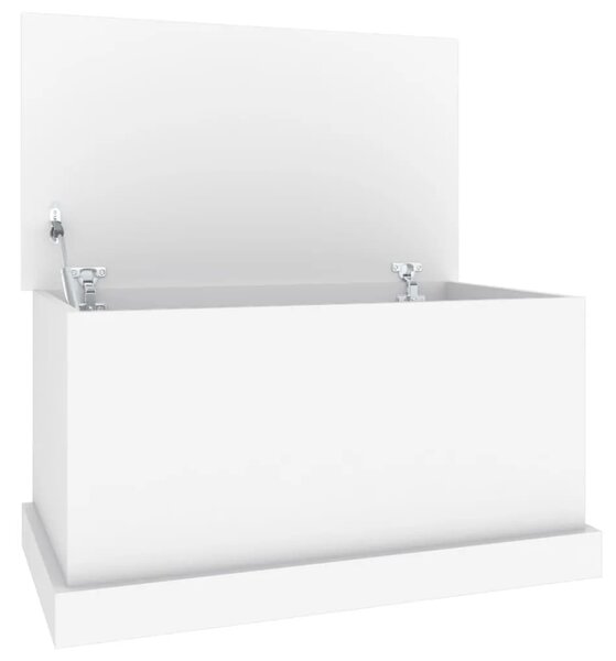 Kutija za pohranu bijela 70x40x38 cm inženjerski drvo - Bijela 70 x 40 x 38 cm 1 Bijela