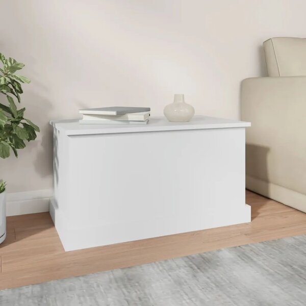 Kutija za pohranu bijela 70x40x38 cm inženjerski drvo - Bijela 70 x 40 x 38 cm 1 Bijela