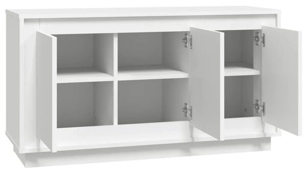 Komoda bijela 102 x 35 x 55 cm od konstruiranog drva - Bijela 1 Bijela
