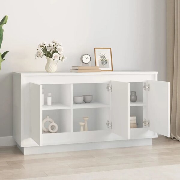 Komoda bijela 102 x 35 x 55 cm od konstruiranog drva - Bijela 1 Bijela