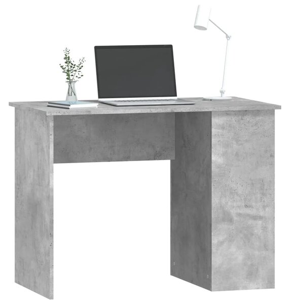 Radni stol boja betona 100 x 55 x 75 cm od konstruiranog drva - Beton siva Beton siva