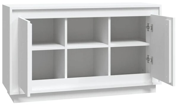 Komoda bijela 102 x 35 x 60 cm od konstruiranog drva - Bijela 1 Bijela