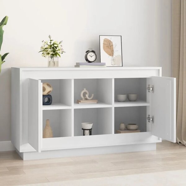 Komoda bijela 102 x 35 x 60 cm od konstruiranog drva - Bijela 1 Bijela