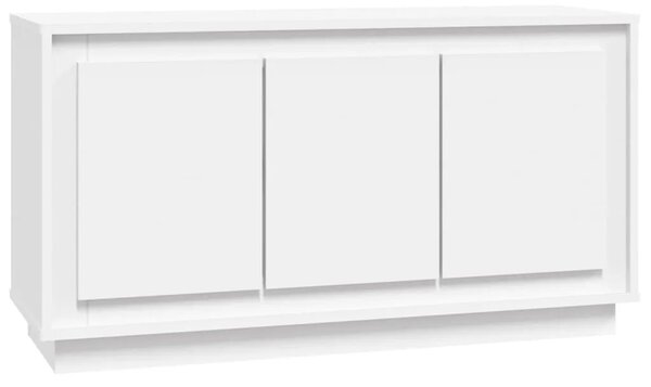 Komoda bijela 102 x 35 x 55 cm od konstruiranog drva - Bijela 1 Bijela