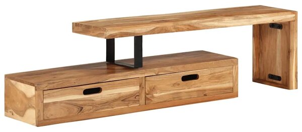 TV stalak (118-200) x 30 x 40 cm Masivno drvo akacije - 1 112 cm Masivno bagremovo drvo 112 cm