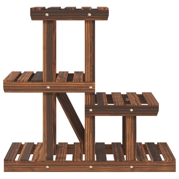 Stalak za cvijeće 58 x 25 x 51 cm od masivne jelovine - Smeđa 58 x 25 x 51 cm 1 Smeđa