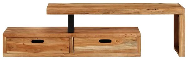 TV stalak (118-200) x 30 x 40 cm Masivno drvo akacije - 1 112 cm Masivno bagremovo drvo 112 cm