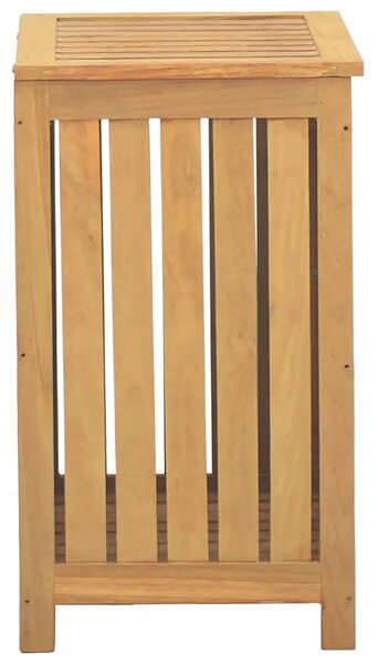 Košara za rublje 50 x 35 x 60 cm od masivne tikovine - 50 x 35 x 60 cm 1 bez platnene vrećice 50 x 35 x 60 cm