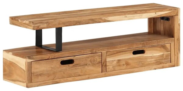TV stalak (118-200) x 30 x 40 cm Masivno drvo akacije - 1 112 cm Masivno bagremovo drvo 112 cm