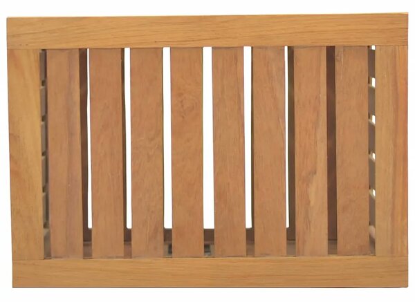 Košara za rublje 50 x 35 x 60 cm od masivne tikovine - 50 x 35 x 60 cm 1 bez platnene vrećice 50 x 35 x 60 cm