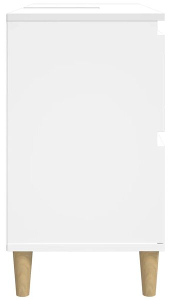 Ormarić za Lavabo - Umivaonik bijeli 80 x 33 x 60 cm konstruirano drvo - Bijela 1 Bijela