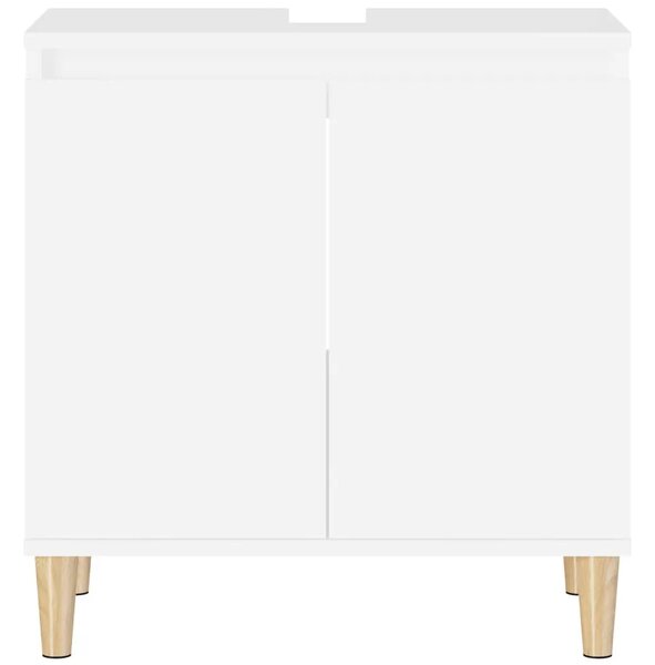 Ormarić za Lavabo - Umivaonik bijeli 58 x 33 x 60 cm konstruirano drvo - Bijela 1 Bijela