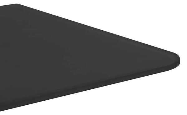 Zidna pregrada za pisoar crna 90 x 40 cm od kaljenog stakla - Crna Crna
