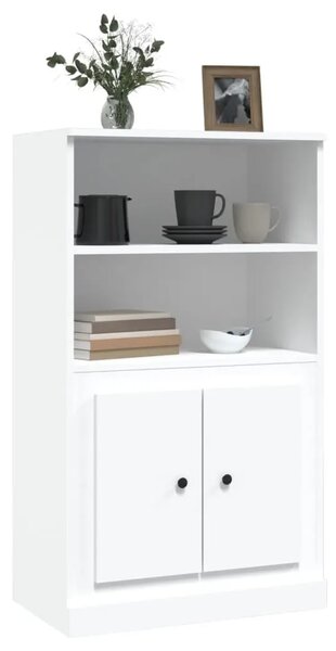 Visoka komoda bijela 60 x 35 5 x 103 5 cm od konstruiranog drva - Bijela 1 Bijela