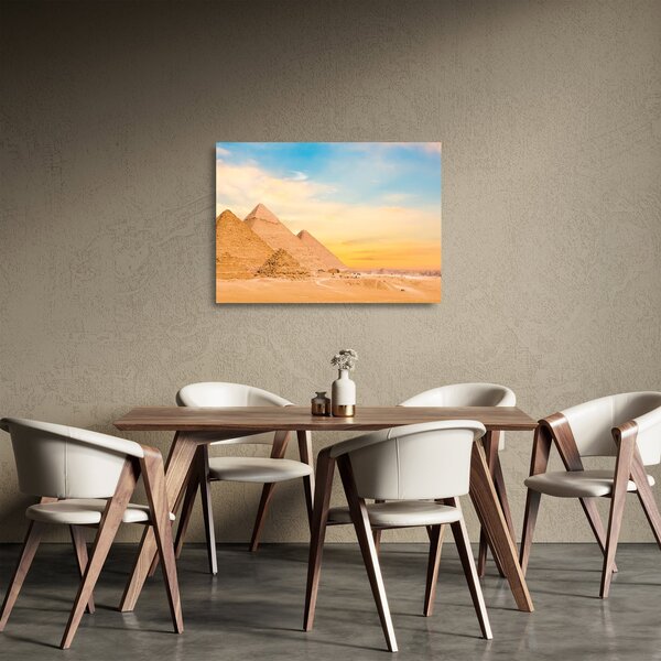 Staklena slika egipatskih piramida (70x50 cm)