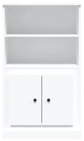 Visoka komoda bijela 60 x 35 5 x 103 5 cm od konstruiranog drva - Bijela 1 Bijela