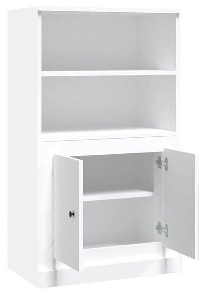 Visoka komoda bijela 60 x 35 5 x 103 5 cm od konstruiranog drva - Bijela 1 Bijela