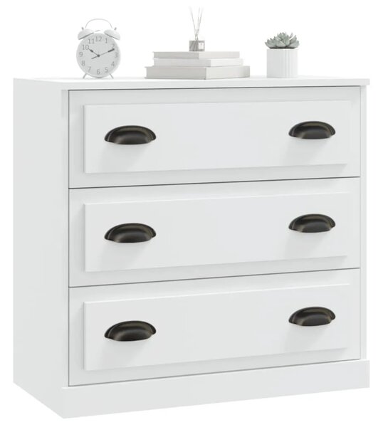Komoda bijela 70 x 35 5 x 67 5 cm od konstruiranog drva - Bijela 1 Bijela