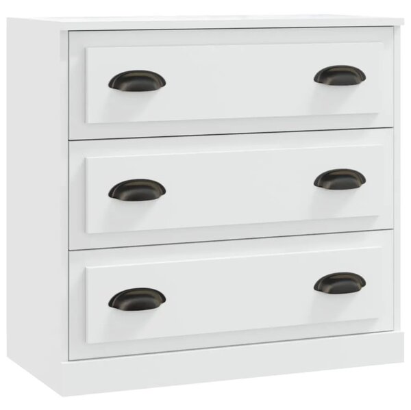 Komoda bijela 70 x 35 5 x 67 5 cm od konstruiranog drva - Bijela 1 Bijela