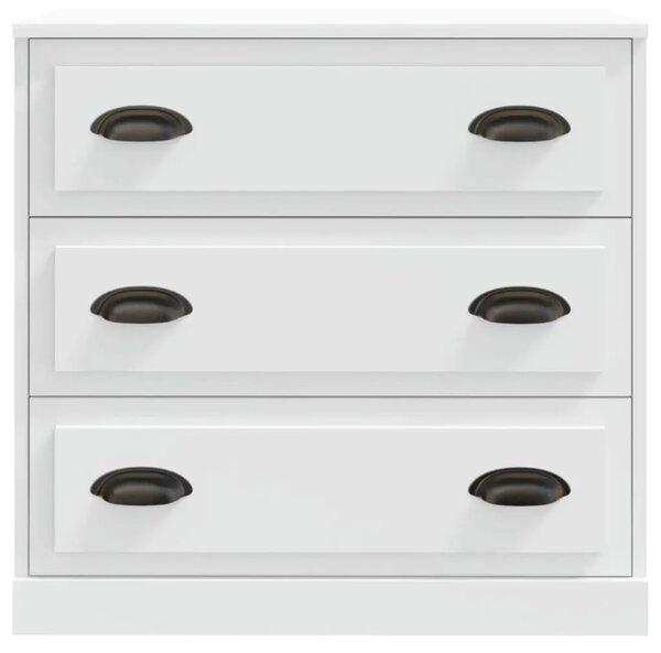 Komoda bijela 70 x 35 5 x 67 5 cm od konstruiranog drva - Bijela 1 Bijela