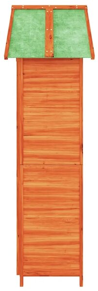 Vrtna kućica - Vrtno spremište za alat smeđe 89x52 5x175 cm masivna borovina - Smeđa 1 Smeđa