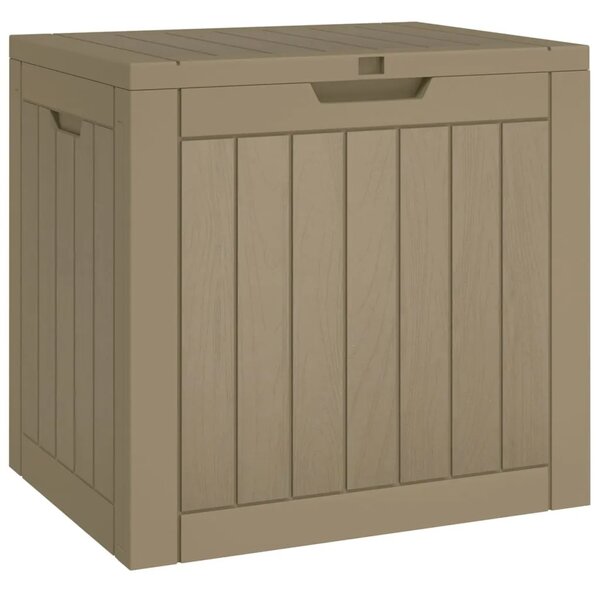 Vrtna kutija za pohranu siva 55 5 x 43 x 53 cm polipropilen - Siva Siva